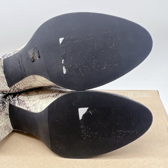 Stuart Weitzman Kiandra PRY-Printed Python Snakeskin Heeled Boots US 5.5 EU 36 - Picture 11 of 12